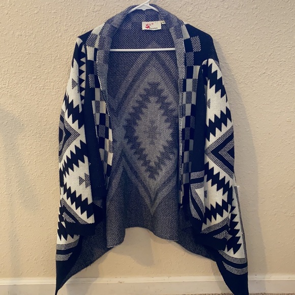 Knit Cardigan Geometric design - Picture 6 of 7